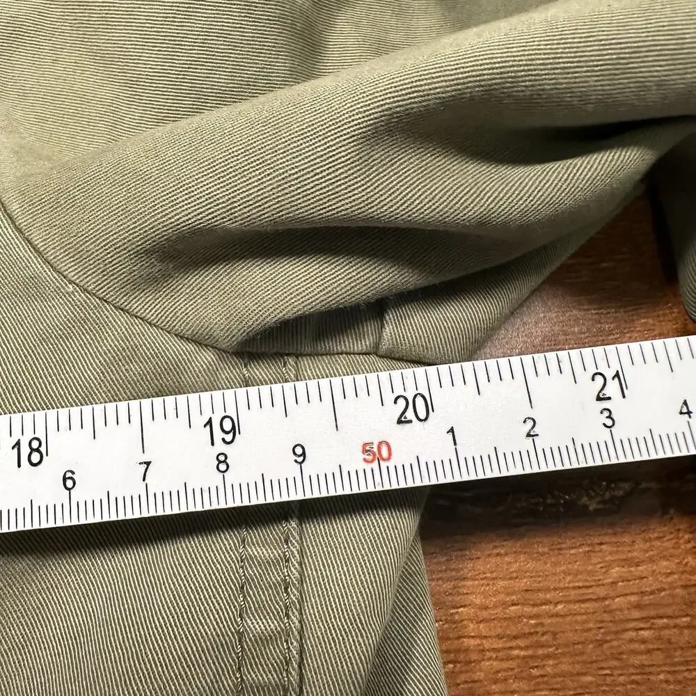 All Saints Military Utility Jacket Mens S Olive Green Zip Button Field Chore